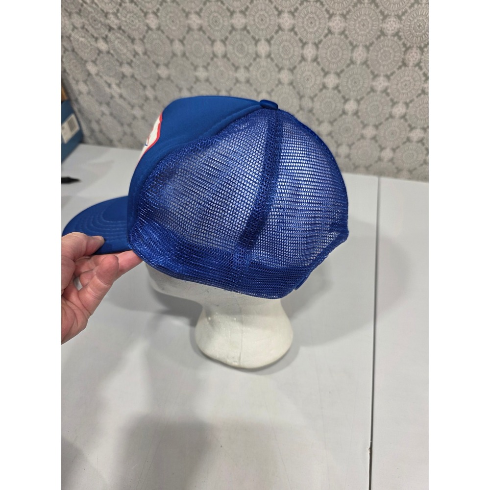 Two Vintage Air Force Trucker Hats Royal Blue Mesh One Size - Picture 9 of 14
